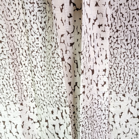 Tan Jay Vintage 80's Animal Print Inspired All Over Print Silky Feel Blouse 8 - Picture 8 of 14